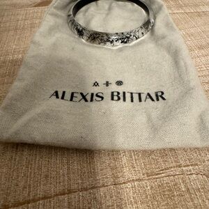 Alexis Bittar Black and Silver Bracelet
